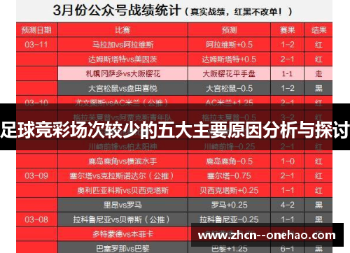 足球竞彩场次较少的五大主要原因分析与探讨 足球竞彩场次较少的五大主要原因分析与探讨